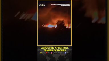 Eyewitness Video Shows Large Fire After Fuel Tanker Explodes in Nigeria, Killing 94 People | WION