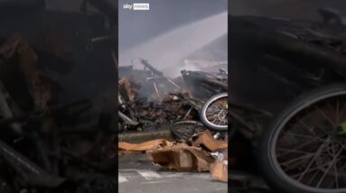 Arson and then battery blast at bike shop causes two fires in one day