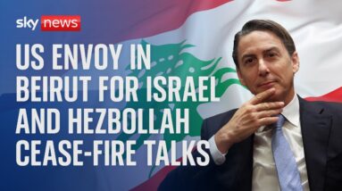 Watch live: US envoy in Beirut for Israel and Hezbollah cease-fire talks