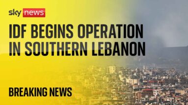 Watch live from Beirut and Southern Lebanon bordering Israel as IDF says it has begun operation