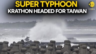 Taiwan Typhoon LIVE: After Phillipines, Taiwan Prepares for Super Typhoon Krathon with 40,000 troops