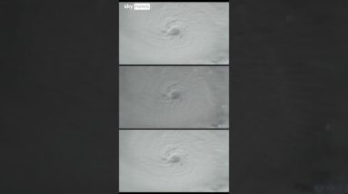 Hurricane Milton sweeps over the Gulf of Mexico