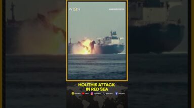 Houthis video of tanker attack in the Red Sea | Oil Tanker Attack | WION Shorts