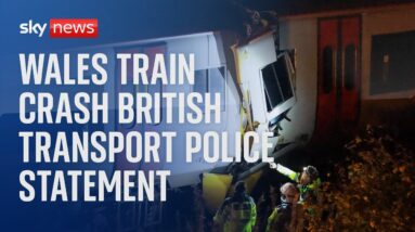 Wales train crash: British Transport Police issue a statement after man dies and 15 injured