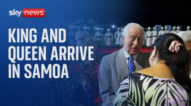 King Charles and Queen Camilla arrive in Samoa for Commonwealth Summit