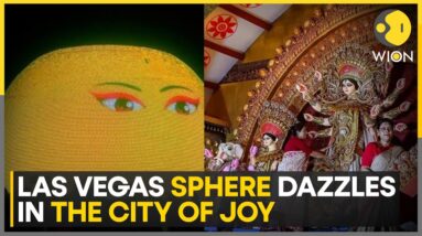 Kolkata Puja Pandal Recreates 'Las Vegas Sphere' | World News | WION