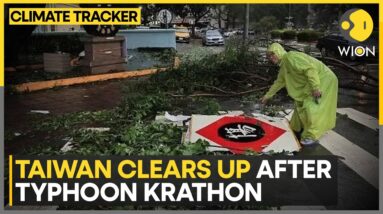 Taiwan Clears Up Damage After Typhoon Krathon | Latest News | WION Climate Tracker