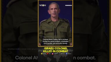 Israeli Colonel Killed In Combat In Northern Gaza, Military Says | WION Shorts