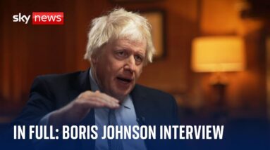 In full: Boris Johnson tells Sky News he denies mocking those who stuck to COVID lockdown rules