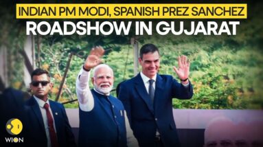 Indian PM Narendra Modi, Along With Spanish President Pedro Sanchez Holds Roadshow In Gujarat | LIVE