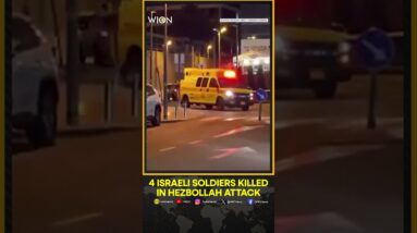 Israel Military Says Hezbollah Drone Attack in Northern Israel Killed Four Soldiers | WION Shorts