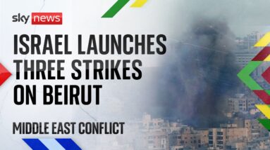 Watch live: Israeli strike rocks Beirut suburb in first attack on Lebanon capital in several days