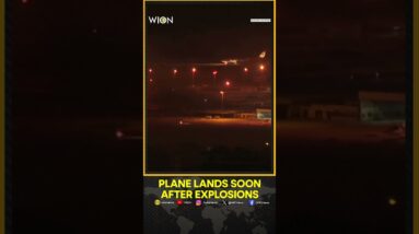 Plane lands less than 40 minutes after massive blasts near Beirut airport | WION Shorts