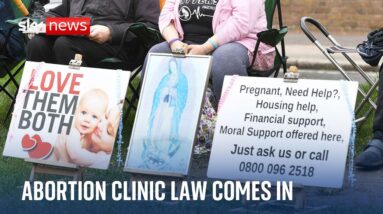 Safe zones outside abortion clinics in England & Wales come into effect