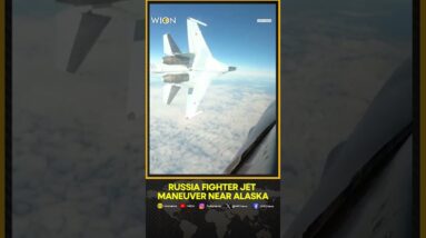 Russian fighter jet flying within feet of US F-16 near Alaska | WION Shorts