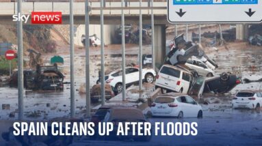 Spain floods: Devastating scenes as floodwaters recede