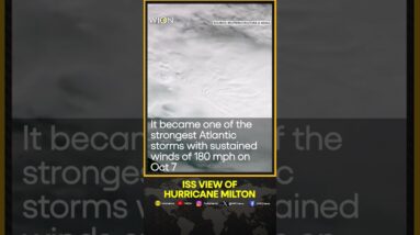 International Space Station Captures Stunning View Of Hurricane Milton | USA News | WION Shorts