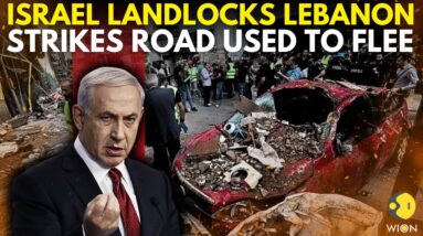 Israel Iran LIVE: Israeli strike closes off road used to flee Lebanon to Syria | Hezbollah on alert