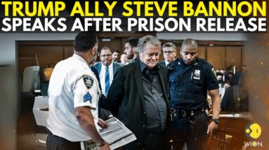 Steve Bannon LIVE: Donald Trump Ally Steve Bannon First Speech After Prison Release | US News | WION