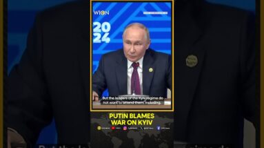 Russia's Putin Blames Kyiv For Lack Of Peace Negotiations With Ukraine | WION News