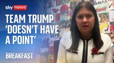 Team Trump 'doesn't have a point' in accusing Labour of election interference, Lisa Nandy says