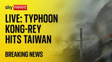 Watch live: Typhoon Kong-Rey makes landfall on Taiwan's east coast