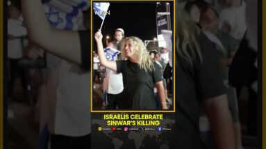 Israelis rejoice with sweets, flags and dancing in the street after Yahya Sinwar's killing | WION