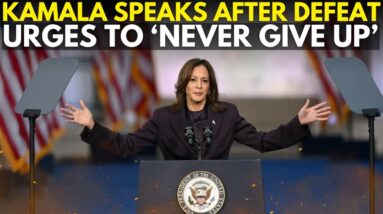 US Election Result 2024: Kamala Farewell Speech LIVE | Trump Defeats Harris | US Election | WION