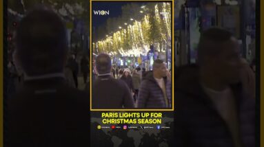 Crowds Gather At Paris' Champs-Elysées For Christmas Lights Display | WION Shorts