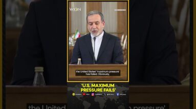 United States "Maximum Pressure" Fails: Iranian Foreign Minister Seyed Abbas Araghchi  | WION Shorts