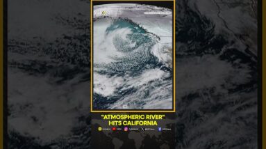 Satellite Images Show "Atmospheric River" Hitting California For A Second Week | WION Shorts