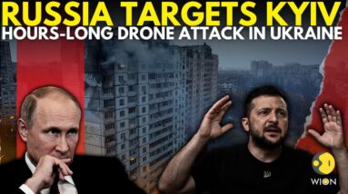 Russia-Ukraine War: Russian Drone Flies Over Kyiv During Hours-Long Air Attack | Putin | WION LIVE