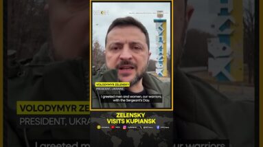 Ukraine’s President Zelensky Visits Kupiansk As Russia Steps Up Pressure|  WION Shorts