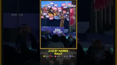 American Singer Jennifer Lopez Gets Emotional at Kamala Harris Rally | WION Shorts