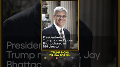 Trump Picks Indian-American Jay Bhattacharya To Lead The National Institutes of Health | WION Shorts