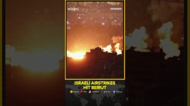 Explosions And Smoke Seen As Israeli Airstrikes Hit Beirut Suburbs At Night | WION Shorts