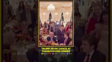 Trump, Elon Musk Groove Together As They Celebrate Thanksgiving At Mar-a-Lago | WION Shorts