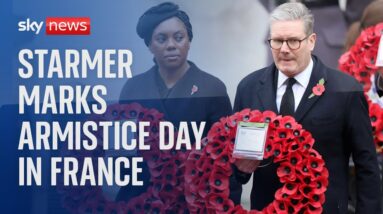 Watch live: Keir Starmer to be first UK PM to mark Armistice Day in France since Churchill