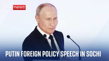 Watch live: Russian president Vladimir Putin speaks on foreign policy in Sochi, Russia