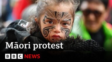 Thousands take part in Māori protests in New Zealand's capital | BBC News