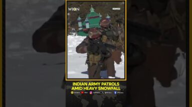 J&K: Indian Army Patrols At 10,000 ft Amid Heavy Snow In Doda Along Line Of Control | WION Shorts