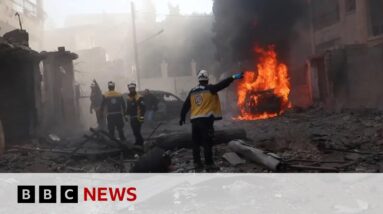 More Russian strikes as Syrian rebels advance after taking Aleppo | BBC News