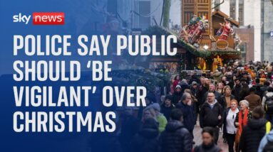 Police urge the public to report potential terror threats over the festive period