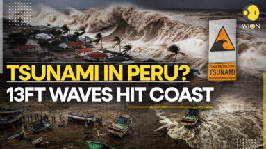 Peru Tsunami LIVE: Peru Under Tsunami Warning After 13 Foot High Waves Slams Peru's Coast | WION