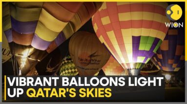 Qatar’s Surreal Aerial Spectacle: Vibrant Balloons Fill the Sky in Stunning Display | WION