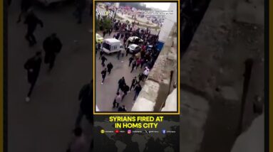 Syria News: Eyewitness Footage Shows Syrians Fleeing From Gunshots In  Syria's Homs | WION Shorts