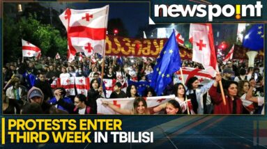 Georgie: Pro-EU Protests Outside Parliament Enter Third Week | WION Newspoint