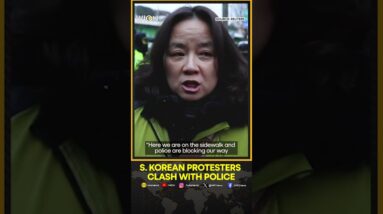 South Korean Protesters Clash With Police Near Yoon's Residence | WION Shorts