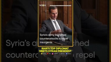 Iran's Top Diplomat Araghchi Meets With Syrian President Bashar al-Assad in Damascus | WION Shorts