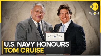 Tom Cruise Honoured With US Navy's Highest Civilian Award | World News | WION